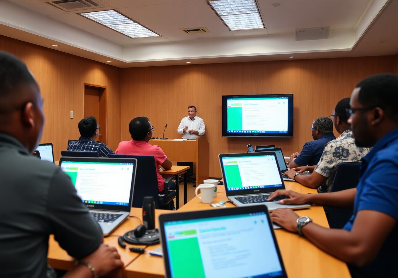 QuickBooks training session in Mauritius
